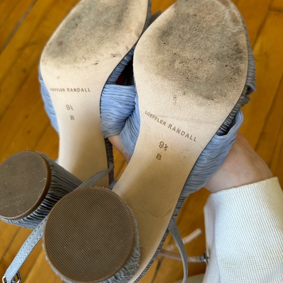 Loeffler Randall Camellia blue 3” sandal wedding shoes “something blue” 💙👰‍♀️ - Picture 7 of 7
